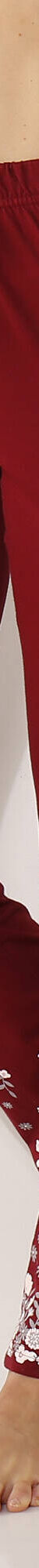 Pantalon base fleurie, jersey coton (cerise) Pantalon base fleurie, jersey coton (cerise)